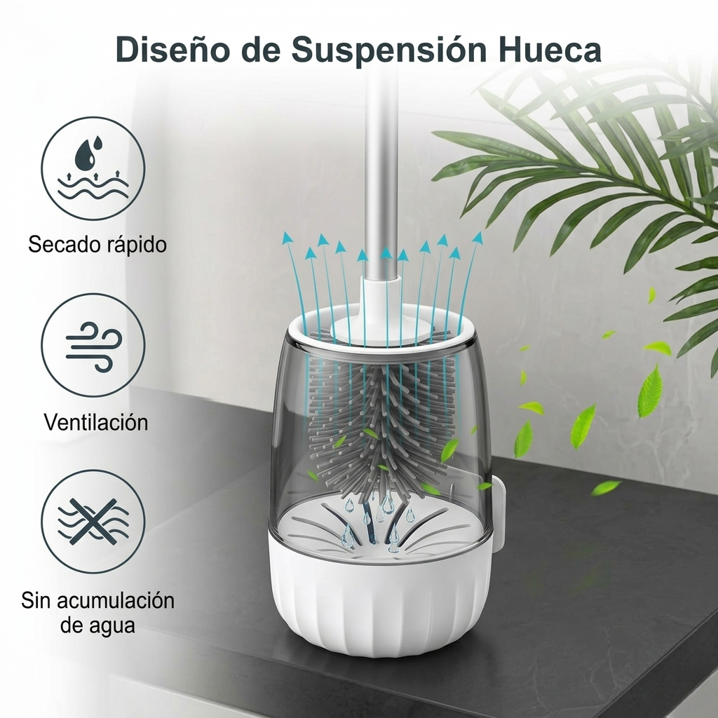 Cepillo de Silicona | Cuidá tu baño con diseño y eficiencia